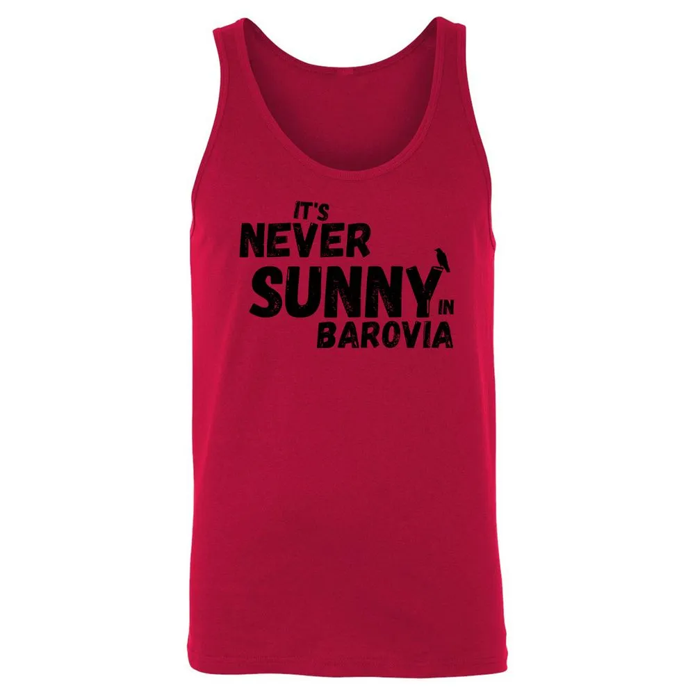 It's Never Sunny In Barovia Unisex Jersey Tank - Red - 11