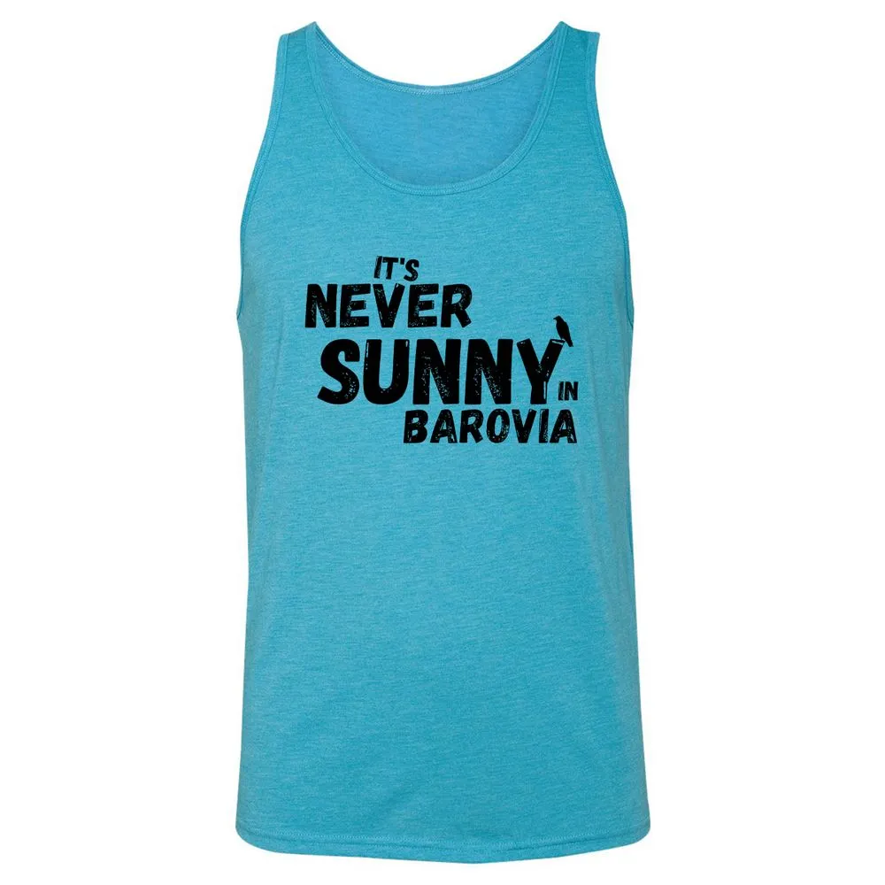 It's Never Sunny In Barovia Unisex Jersey Tank - Aqua Triblend - 3
