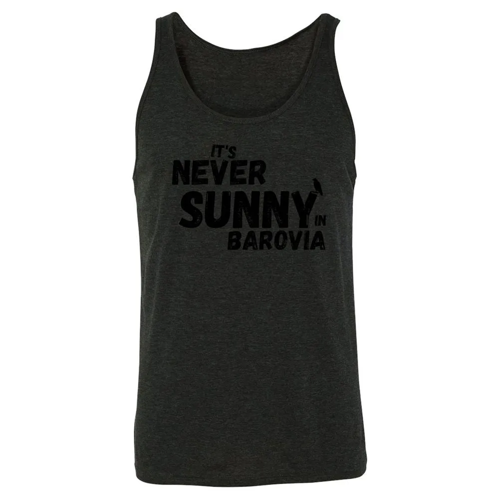 It's Never Sunny In Barovia Unisex Jersey Tank - Charcoal Black Triblend - 5