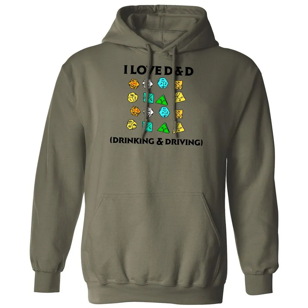 Drinking & Driving Classic Unisex Hoodie - Military Green - 4