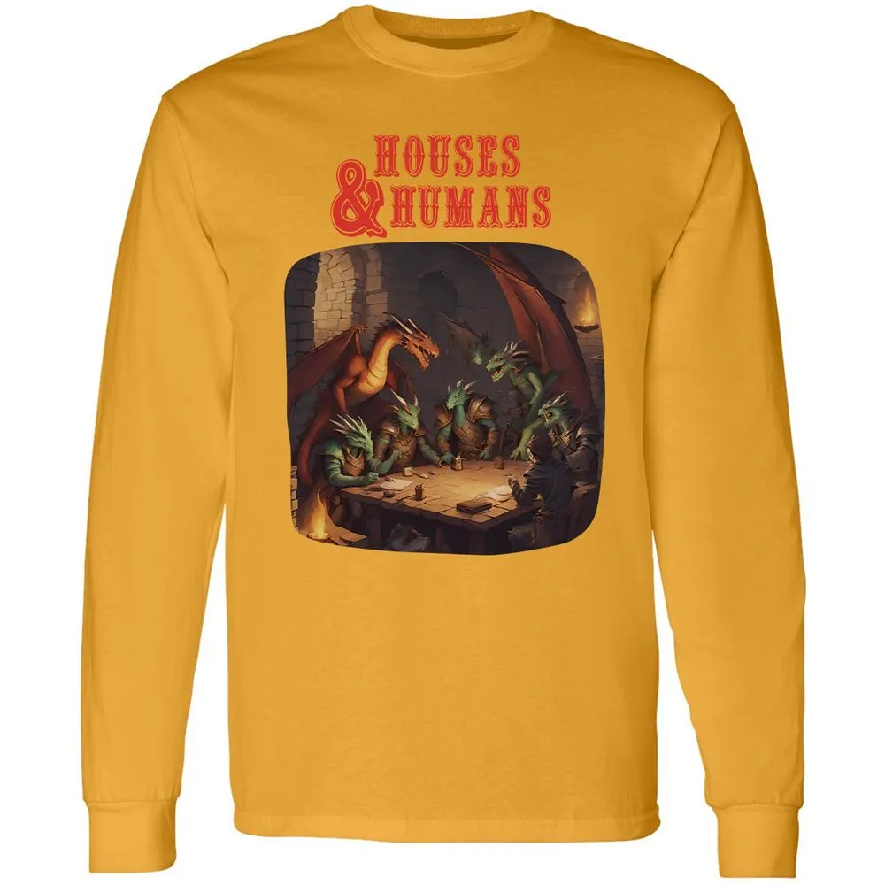 Houses And Humans Long Sleeve T-Shirt - Gold - 9