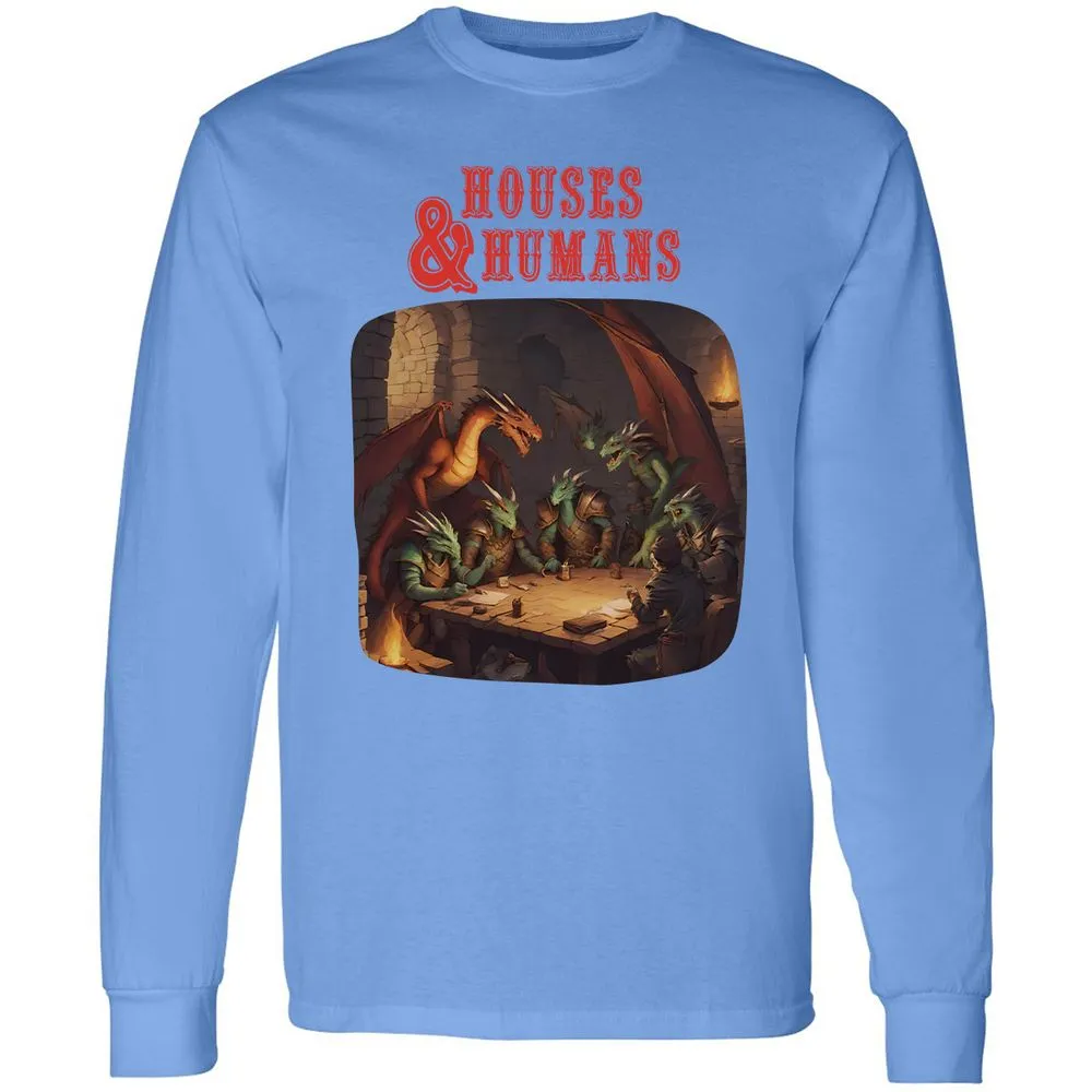 Houses And Humans Long Sleeve T-Shirt - Carolina Blue - 2