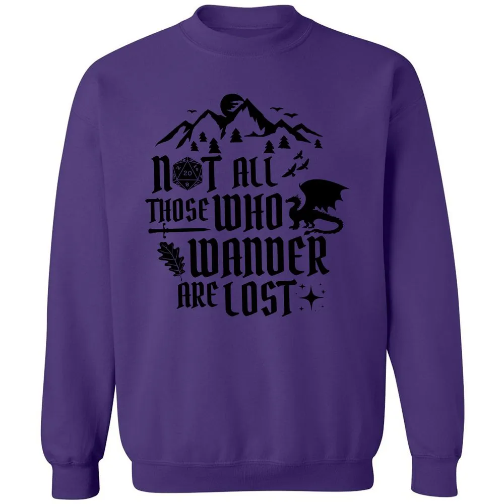 Not All Those Who Wander Are Lost Classic Unisex Sweatshirt - Purple - 6
