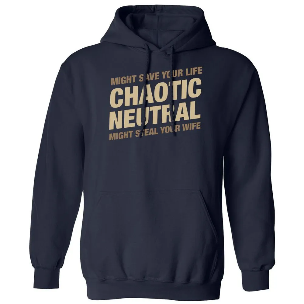 Might Save Your Life Might Steal Your Wife Classic Unisex Hoodie - Navy - 2