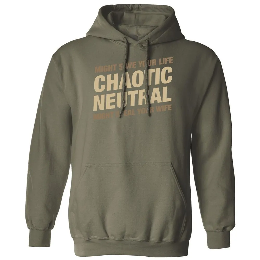 Might Save Your Life Might Steal Your Wife Classic Unisex Hoodie - Military Green - 4