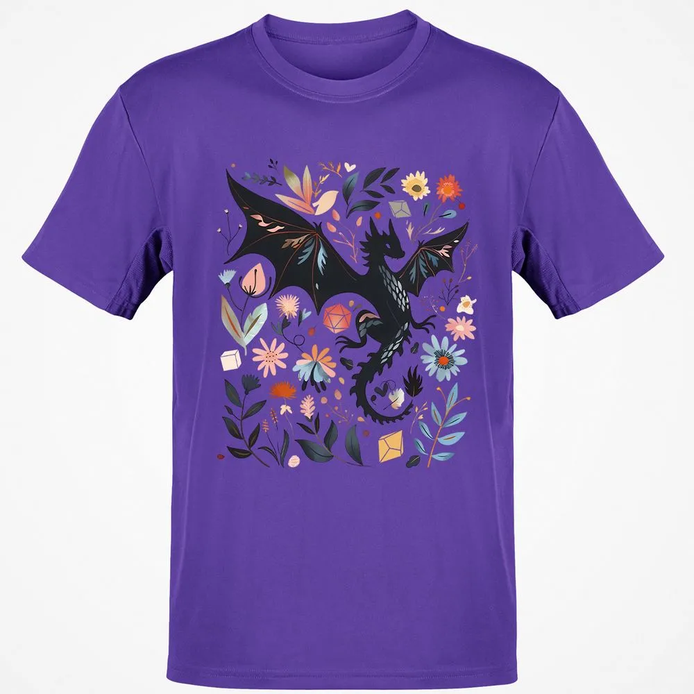 Floral DnD Dragon - Purple - 9