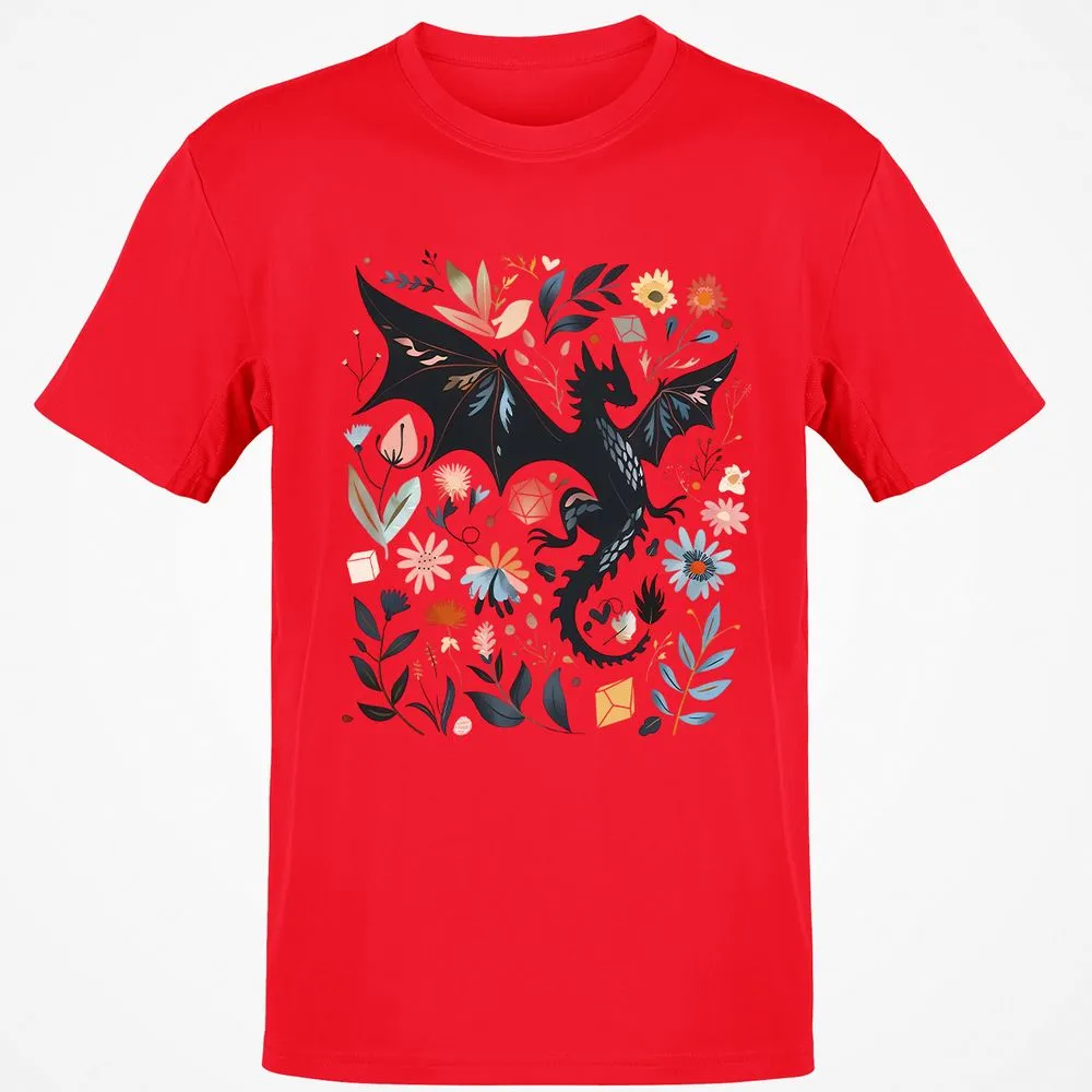 Floral DnD Dragon - Red - 10