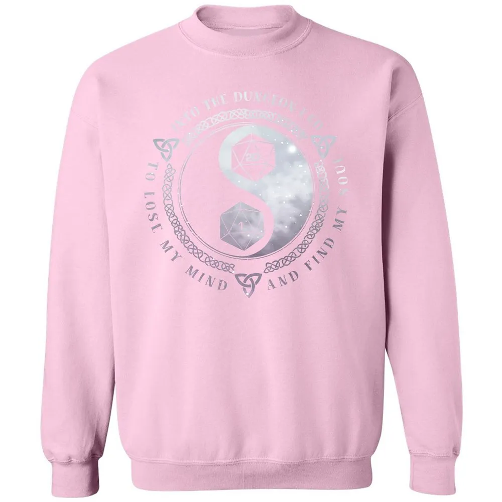 Into The Dungeon I Go Classic Unisex Sweatshirt - Light Pink - 3