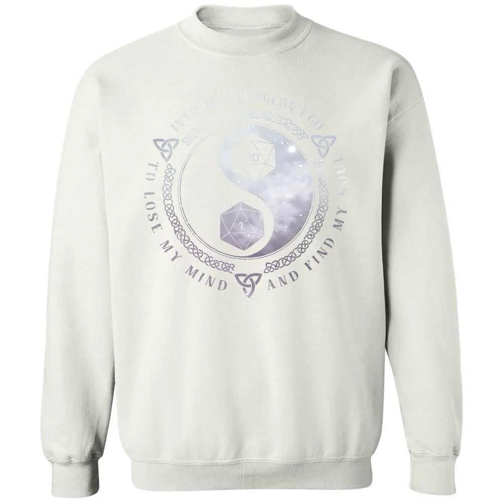 Into The Dungeon I Go Classic Unisex Sweatshirt - White - 12