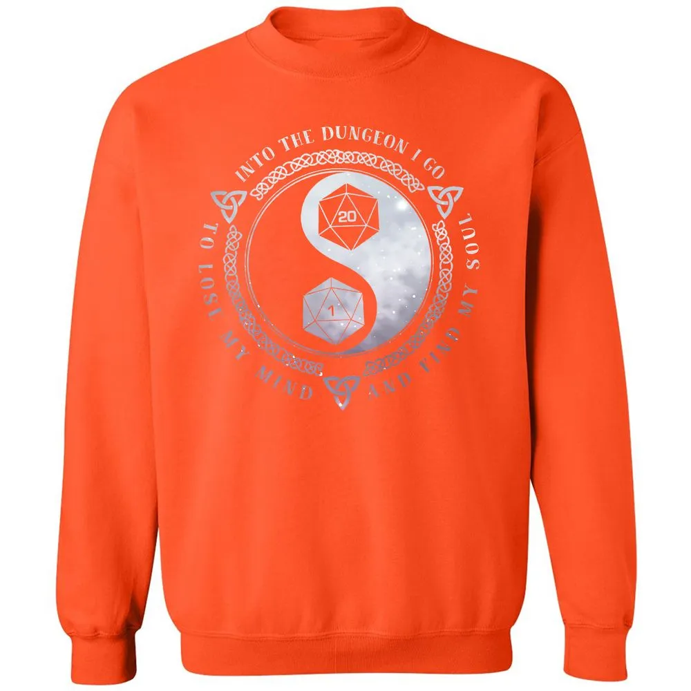 Into The Dungeon I Go Classic Unisex Sweatshirt - Orange - 10