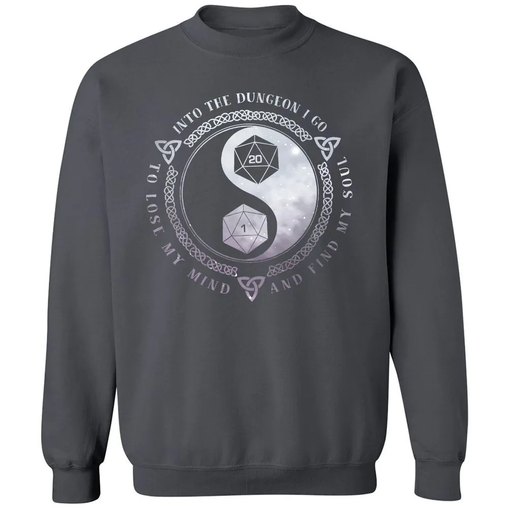 Into The Dungeon I Go Classic Unisex Sweatshirt - Charcoal - 7