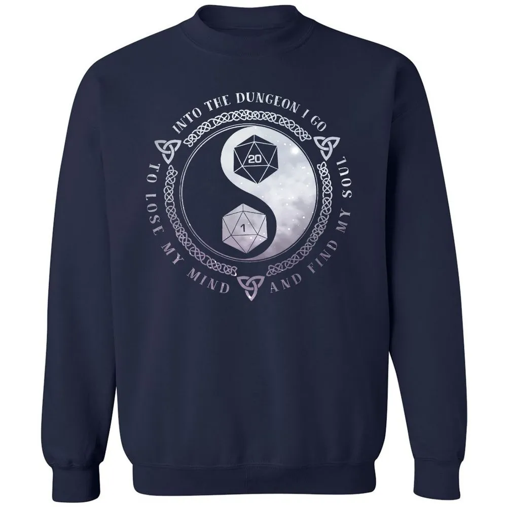 Into The Dungeon I Go Classic Unisex Sweatshirt - Navy - 2