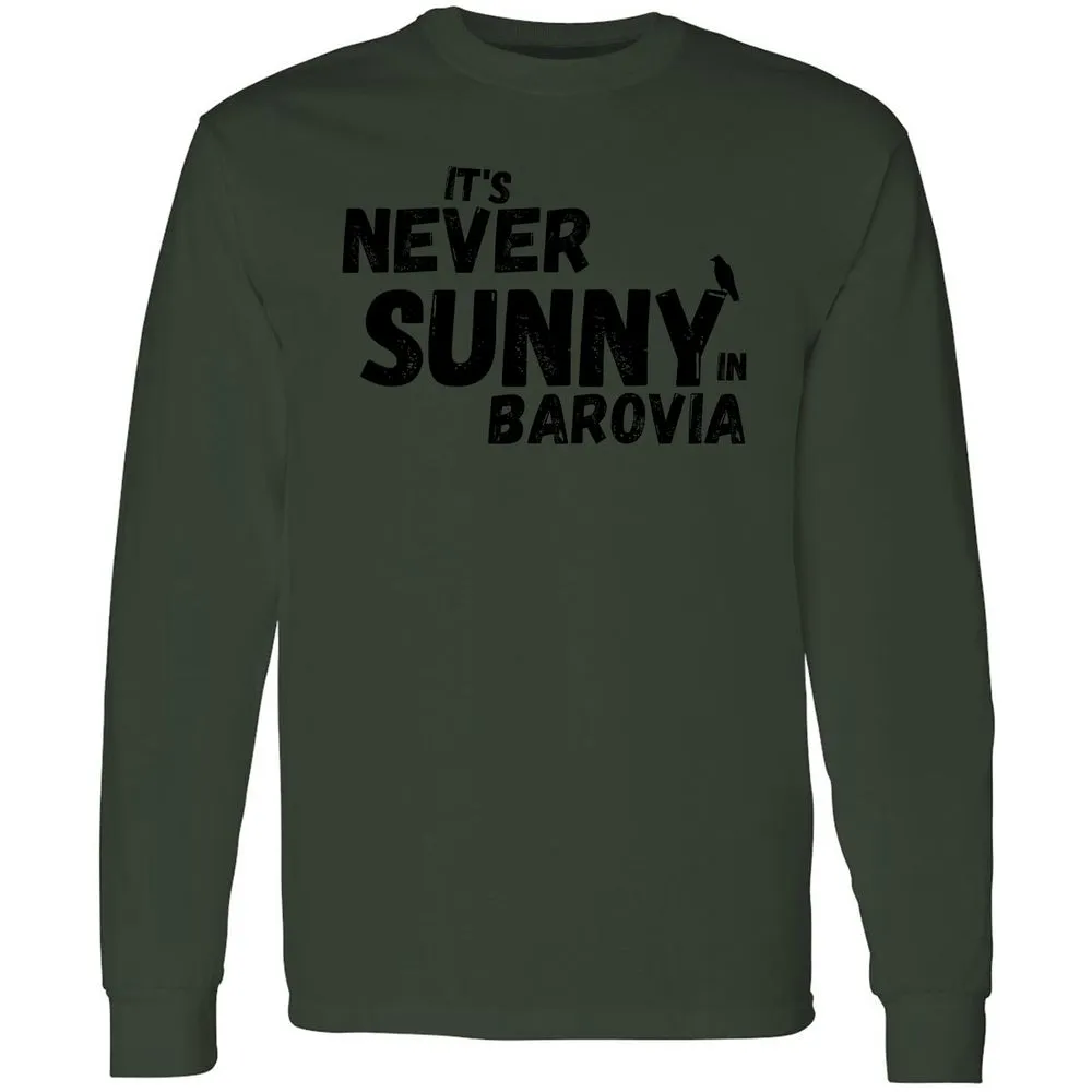 It's Never Sunny In Barovia Long Sleeve T-Shirt - Forest Green - 8