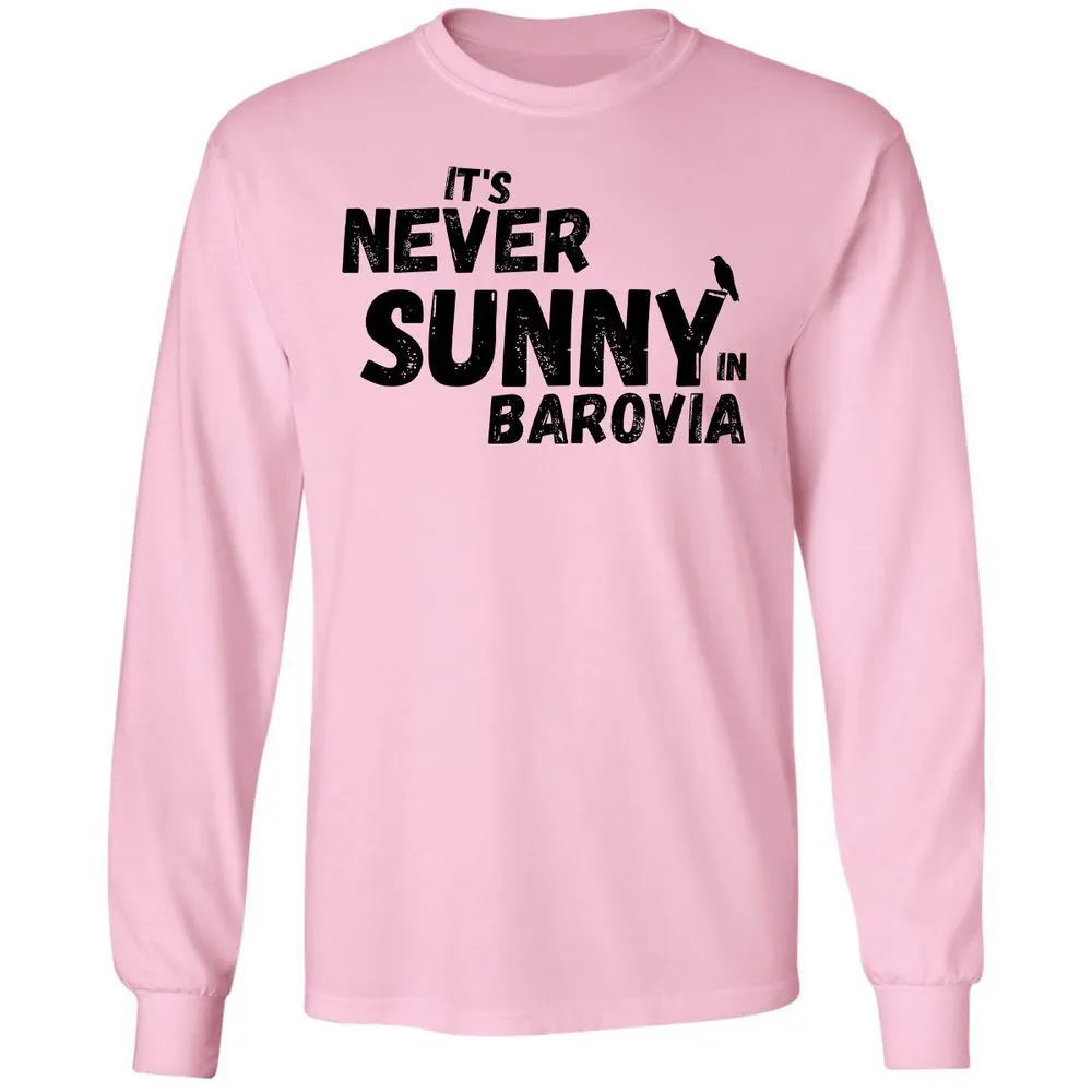 It's Never Sunny In Barovia Long Sleeve T-Shirt - Light Pink - 3