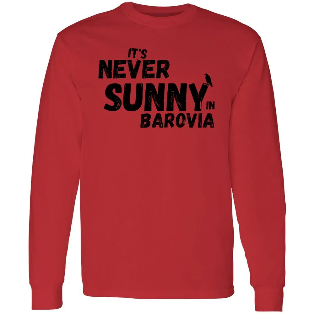 It's Never Sunny In Barovia Long Sleeve T-Shirt - Red - 14
