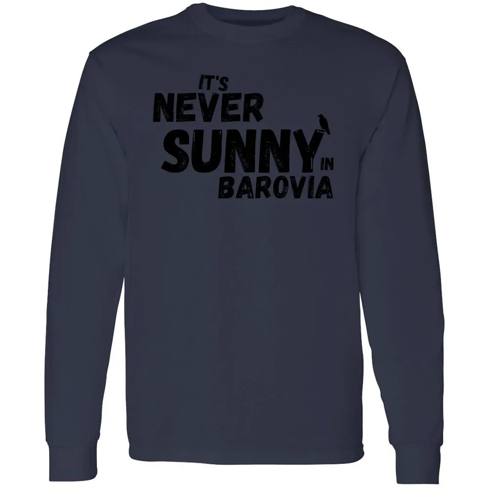 It's Never Sunny In Barovia Long Sleeve T-Shirt - Navy - 12