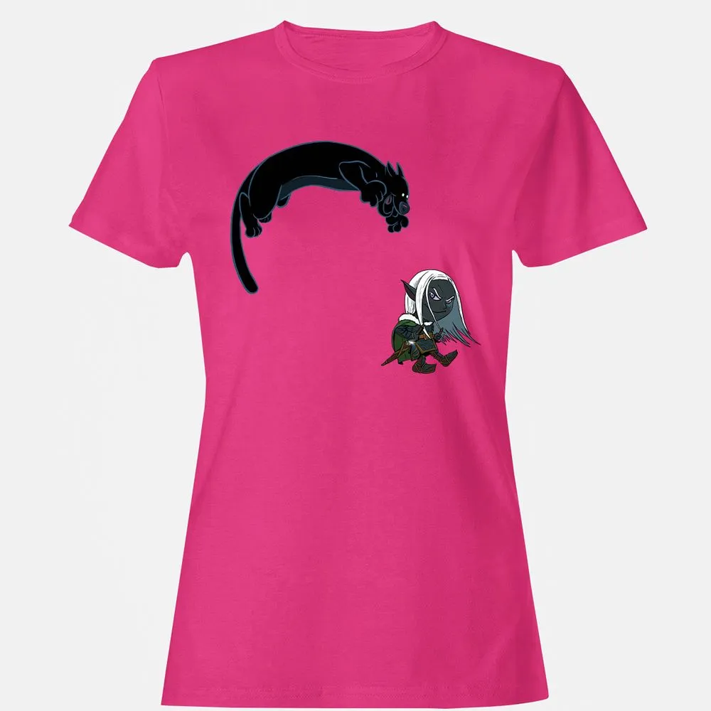 Drizzt And Guenhwyvar Women's T-Shirt - Heliconia - 6