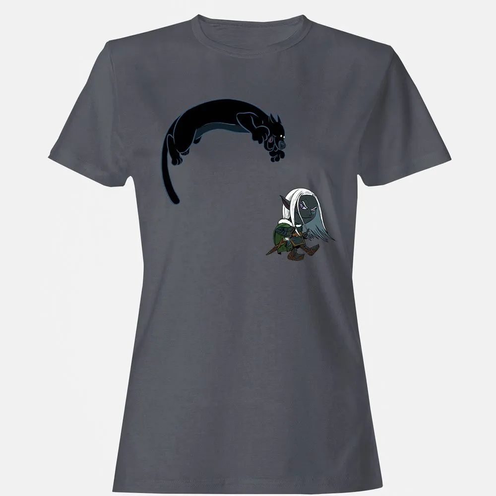 Drizzt And Guenhwyvar Women's T-Shirt - Dark Heather - 5