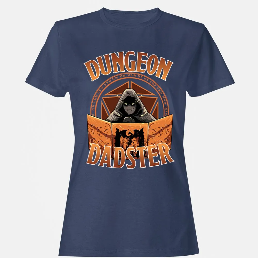 Dungeon Dadster Women's T-Shirt - Navy - 10