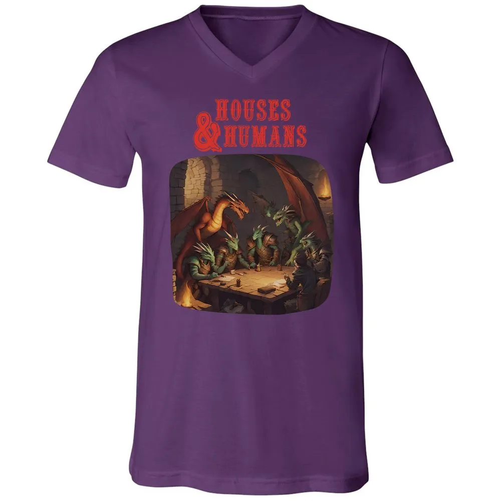 Houses And Humans Unisex V-Neck T-Shirt - Team Purple - 2
