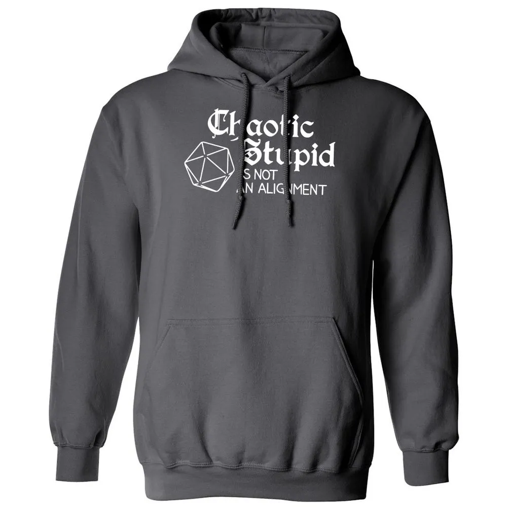 Chaotic Stupid Is Not An Alignment Classic Unisex Hoodie - Charcoal - 7