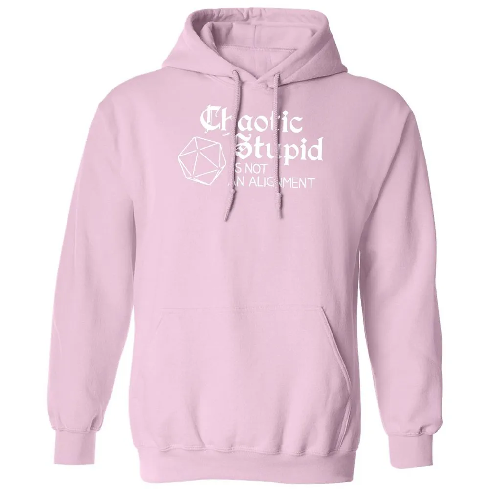 Chaotic Stupid Is Not An Alignment Classic Unisex Hoodie - Light Pink - 3