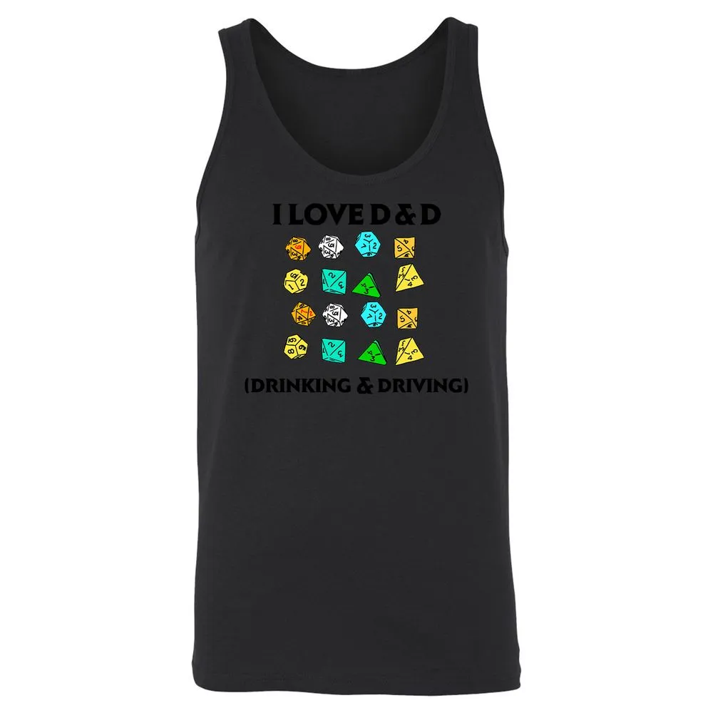 Drinking & Driving Unisex Jersey Tank - Black - 14