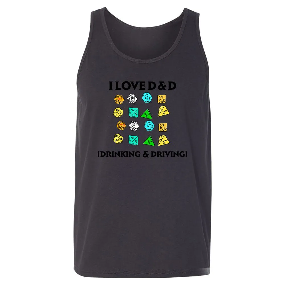 Drinking & Driving Unisex Jersey Tank - Dark Grey - 7