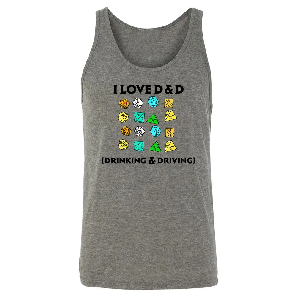 Drinking & Driving Unisex Jersey Tank - Grey Triblend - 2