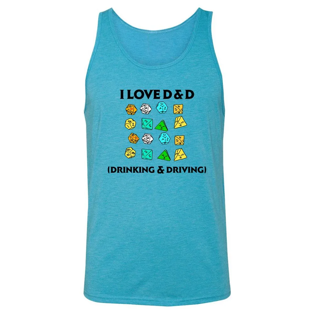 Drinking & Driving Unisex Jersey Tank - Aqua Triblend - 3