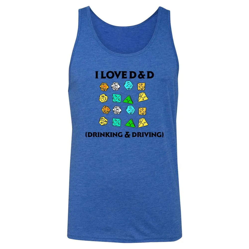 Drinking & Driving Unisex Jersey Tank - True Royal Triblend - 12