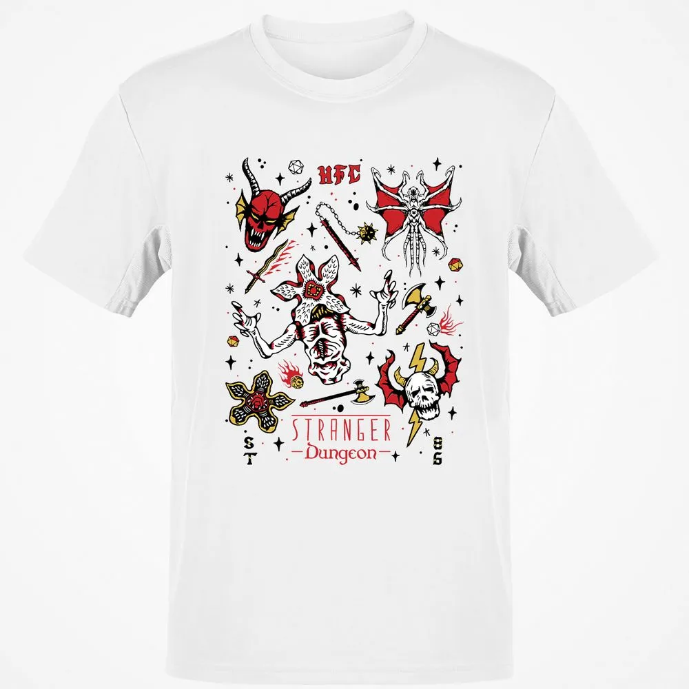 STRANGER DUNGEON Classic Unisex T-Shirt - White - 1