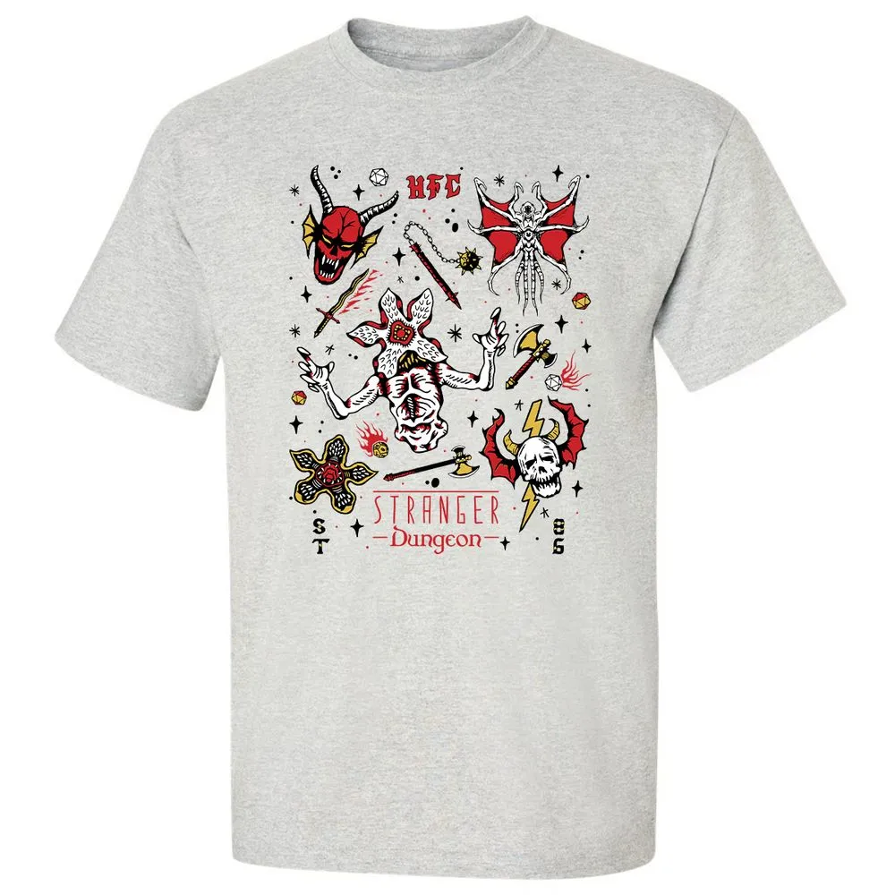 STRANGER DUNGEON Classic Unisex T-Shirt - Ash - 2