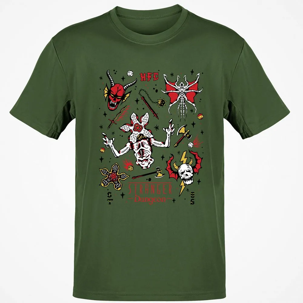 STRANGER DUNGEON Classic Unisex T-Shirt - Military Green - 6