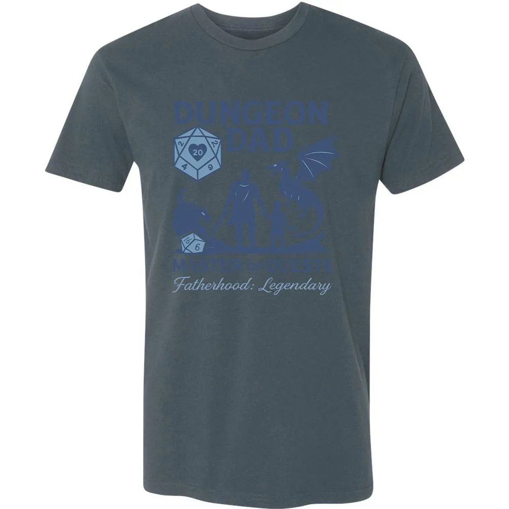 Dungeon Dad Master Of Quests Premium Unisex T-Shirt - Indigo - 15