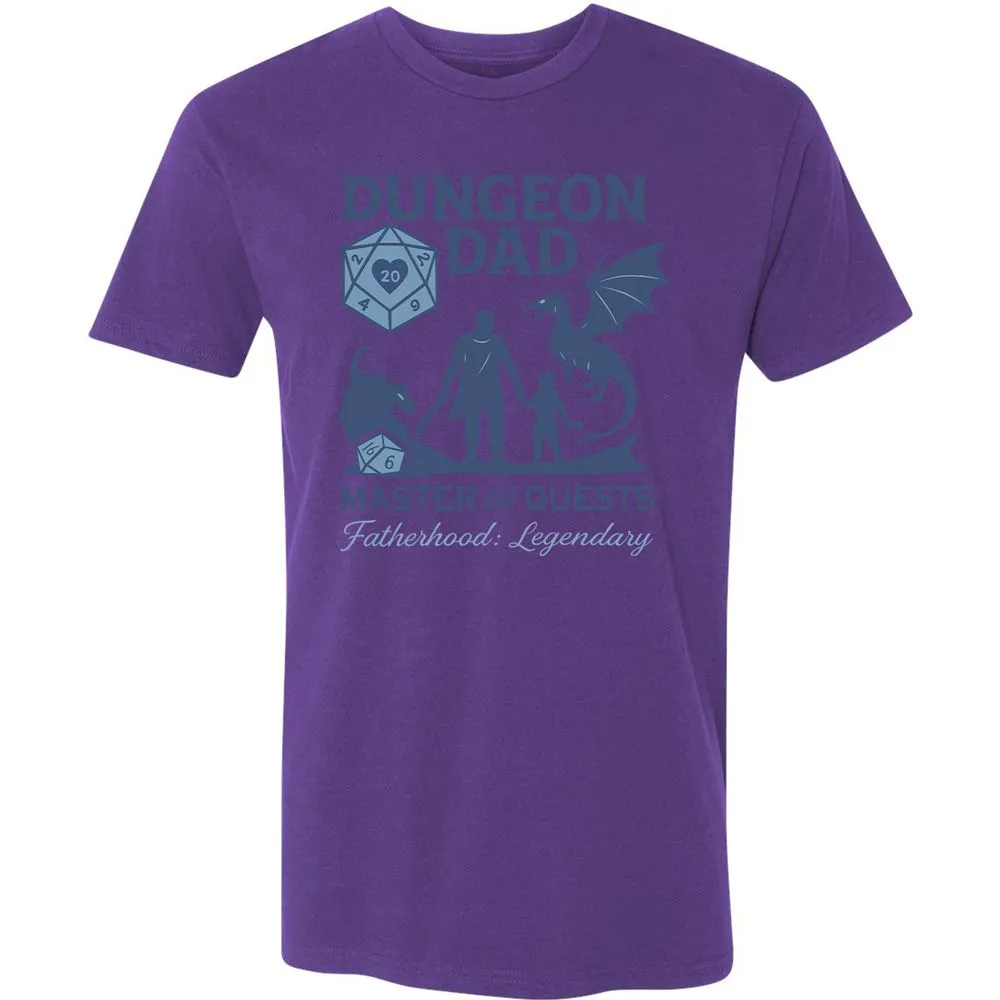 Dungeon Dad Master Of Quests Premium Unisex T-Shirt - Purple Rush - 7