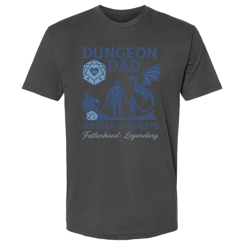 Dungeon Dad Master Of Quests Premium Unisex T-Shirt - Heavy Metal - 8