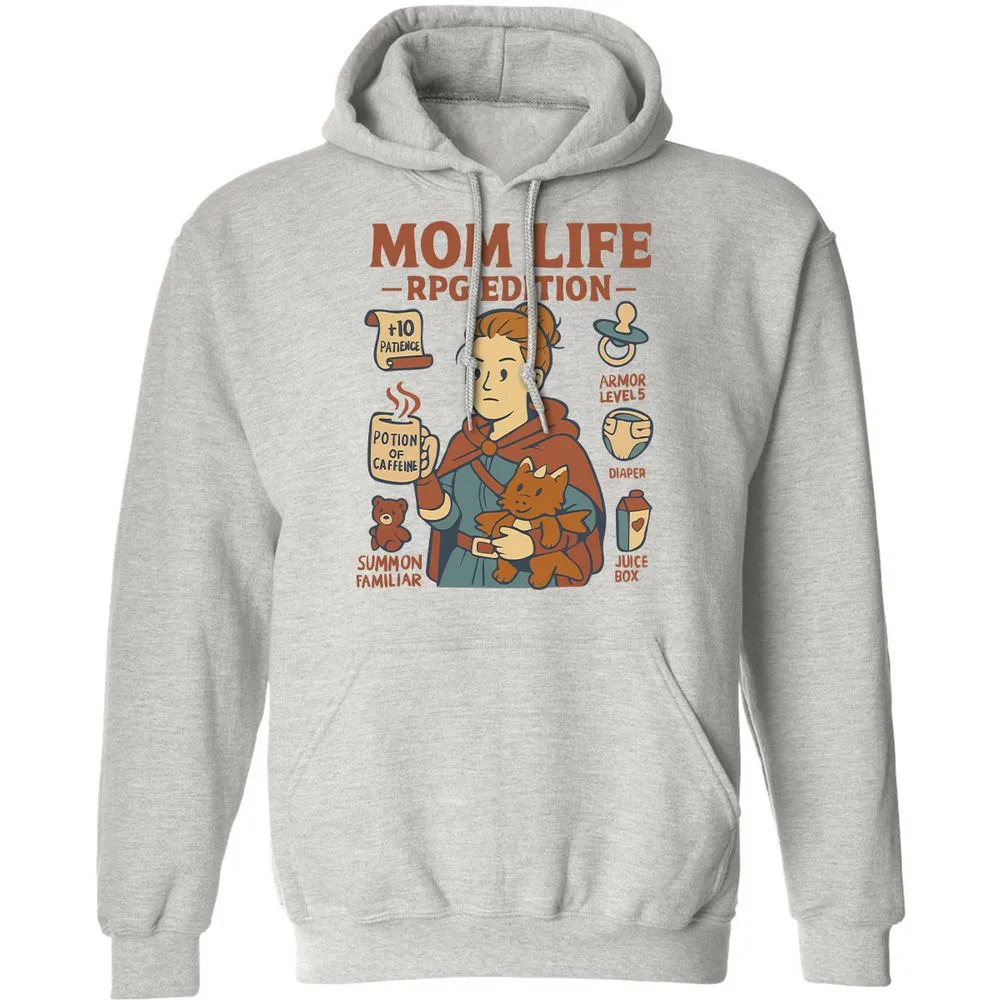 Mom Life RPG Edition Classic Unisex Hoodie - Ash - 2