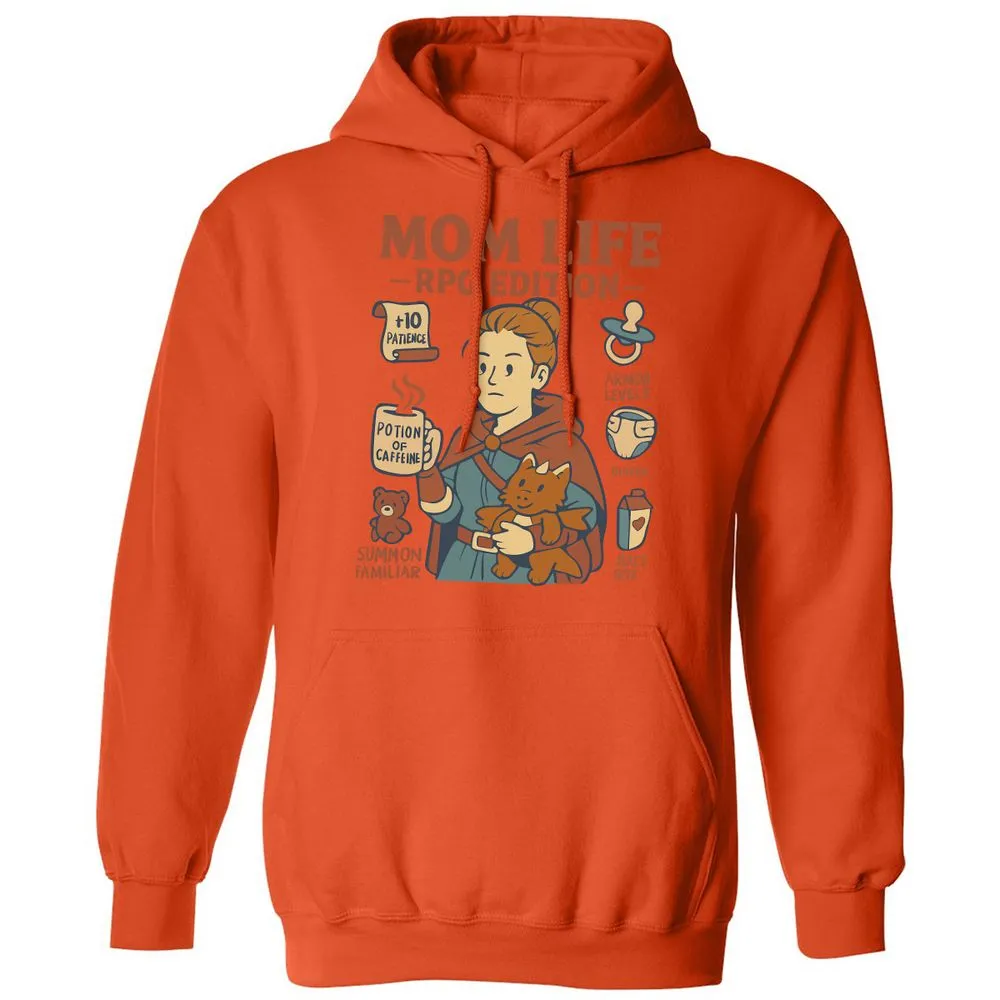 Mom Life RPG Edition Classic Unisex Hoodie - Orange - 10