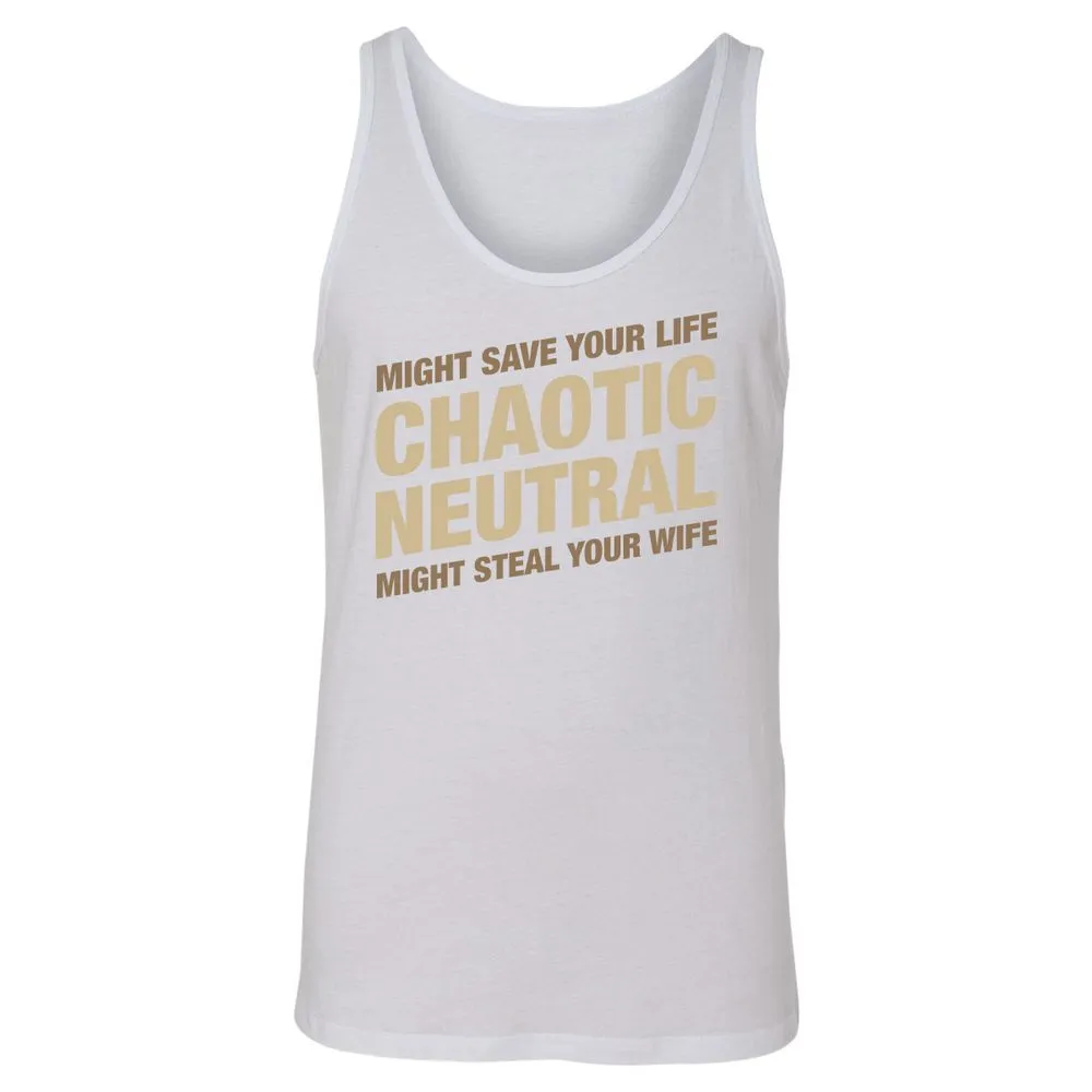 Might Save Your Life Might Steal Your Wife Unisex Jersey Tank - White - 14