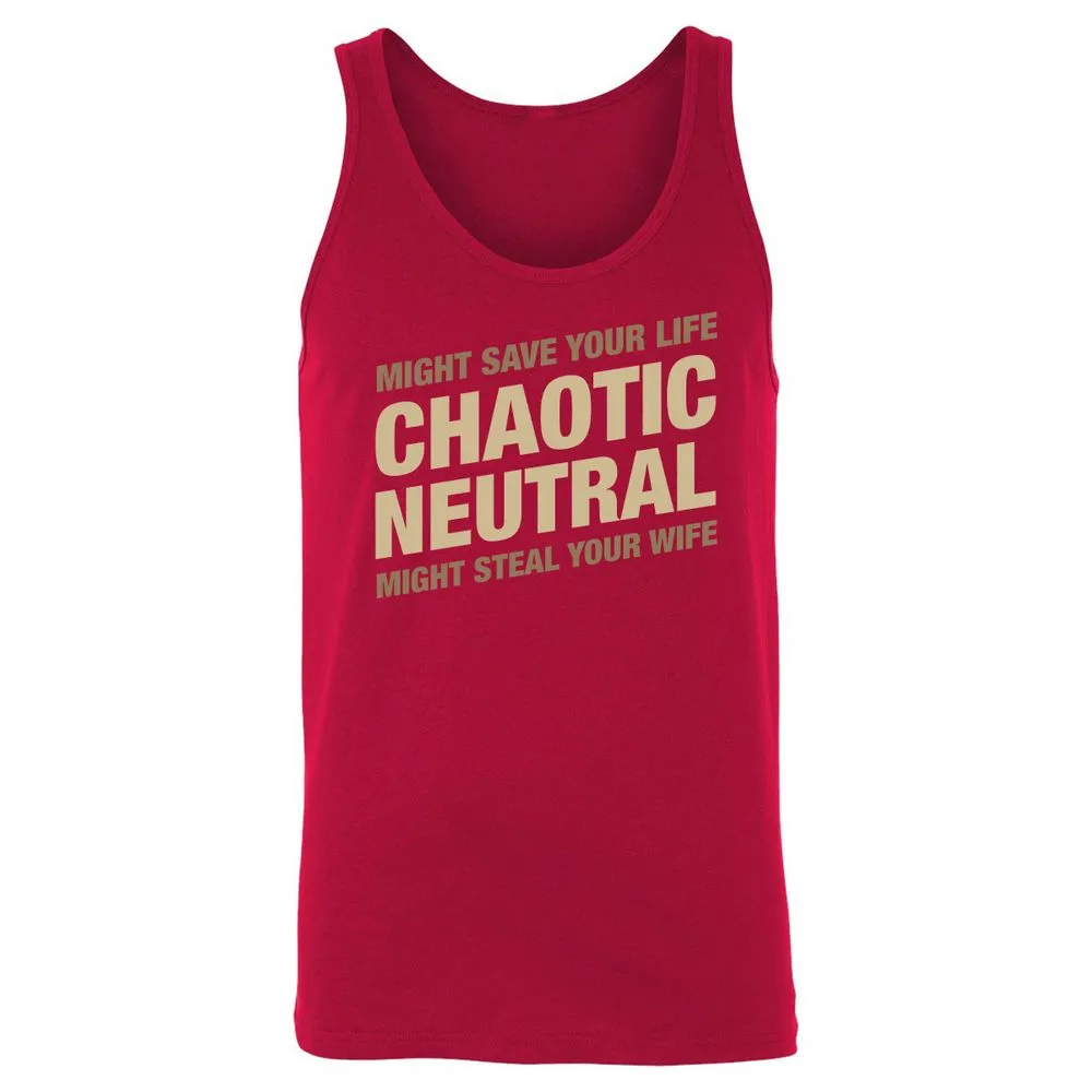 Might Save Your Life Might Steal Your Wife Unisex Jersey Tank - Red - 11