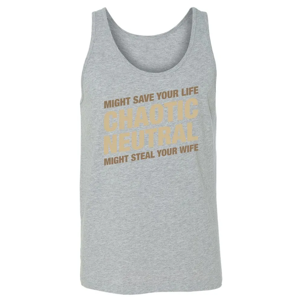 Might Save Your Life Might Steal Your Wife Unisex Jersey Tank - Athletic Heather - 4
