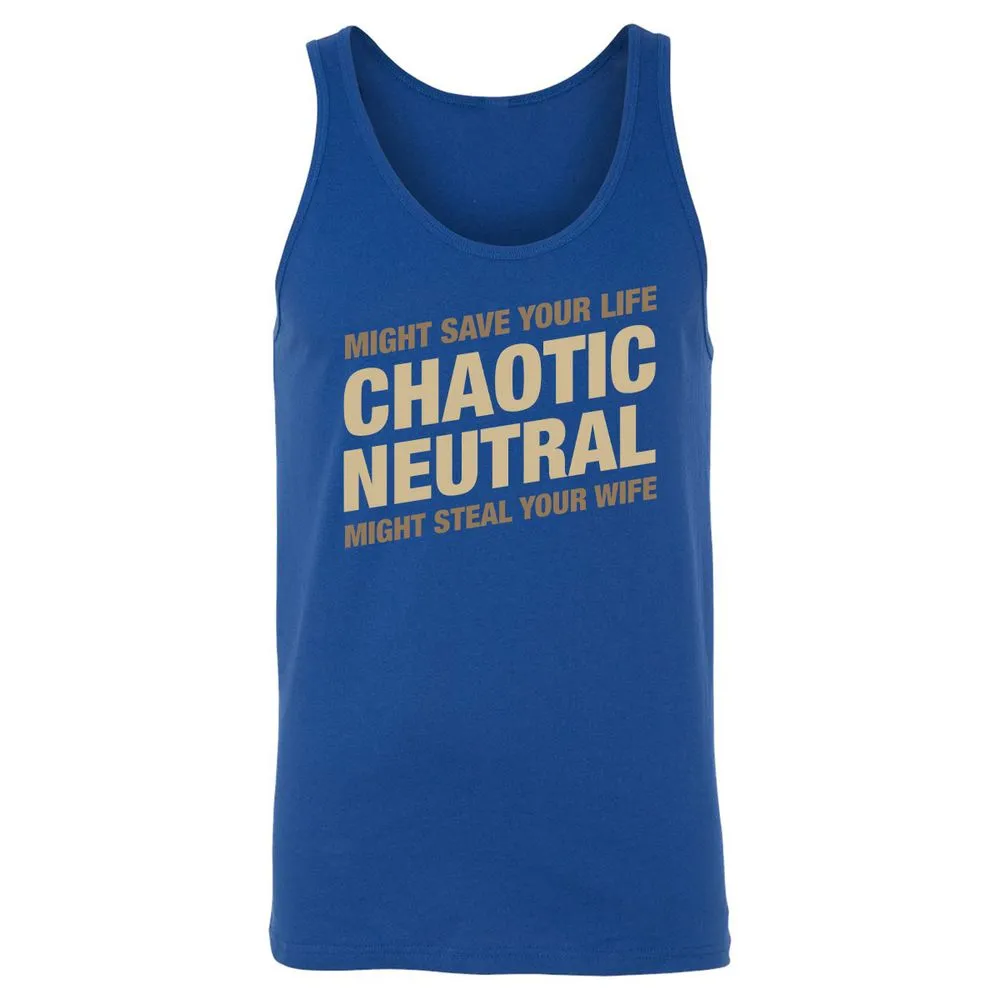 Might Save Your Life Might Steal Your Wife Unisex Jersey Tank - True Royal - 13