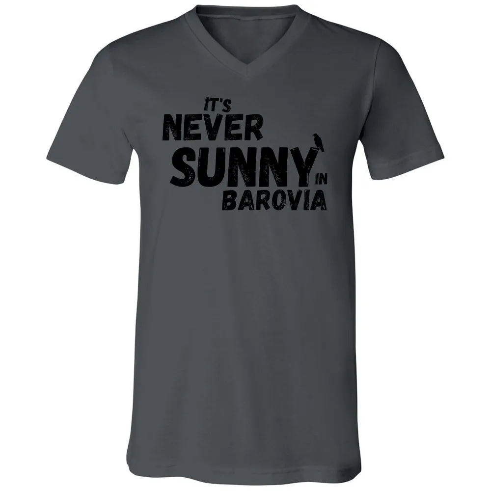 It's Never Sunny In Barovia Unisex V-Neck T-Shirt - Asphalt - 12