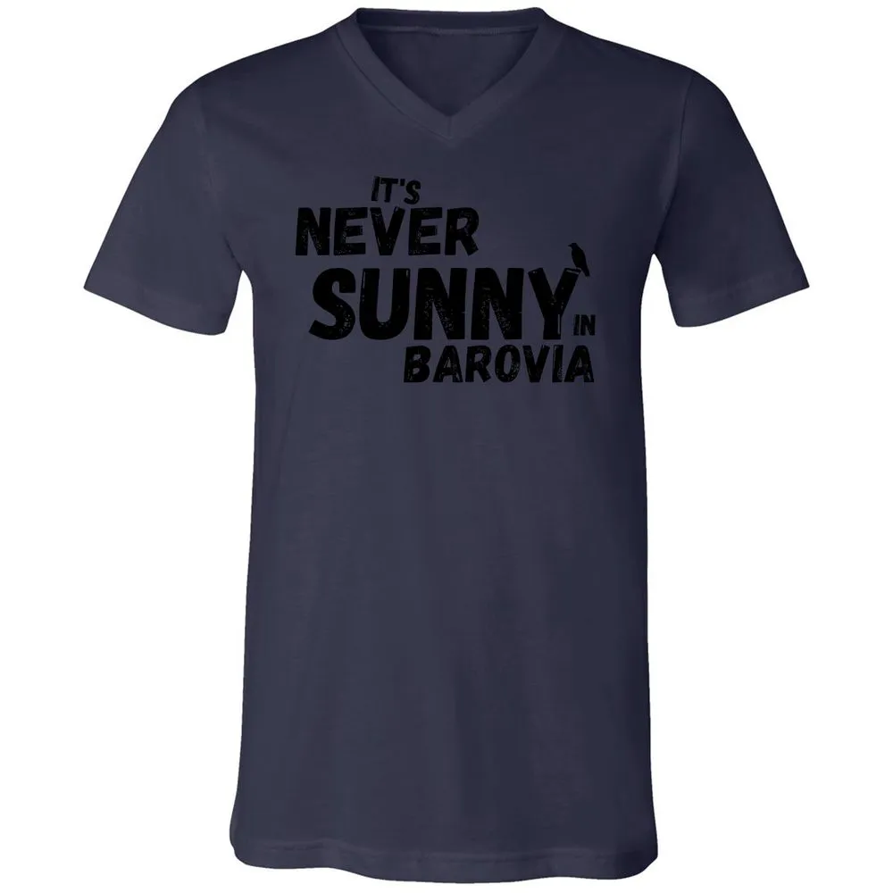 It's Never Sunny In Barovia Unisex V-Neck T-Shirt - Navy - 9