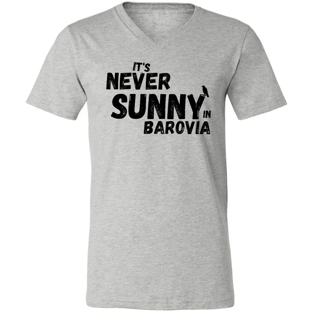 It's Never Sunny In Barovia Unisex V-Neck T-Shirt - Athletic Heather - 7