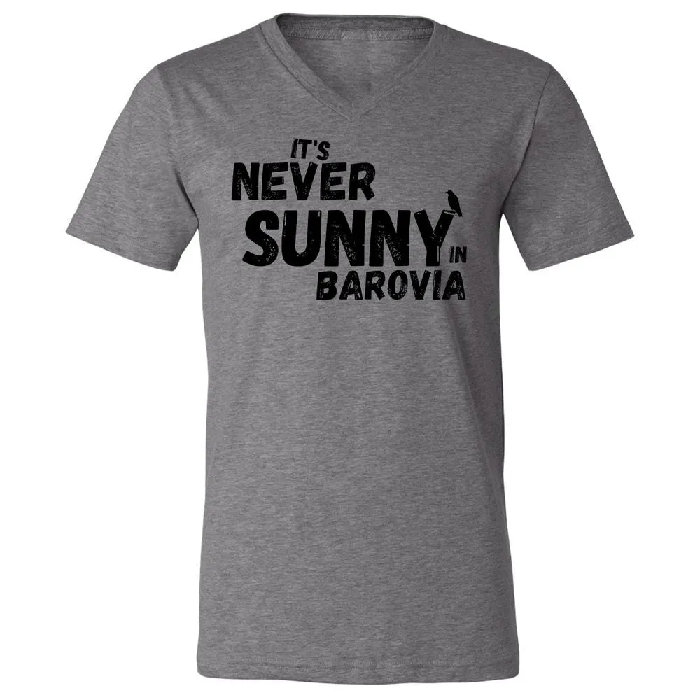It's Never Sunny In Barovia Unisex V-Neck T-Shirt - Deep Heather - 13
