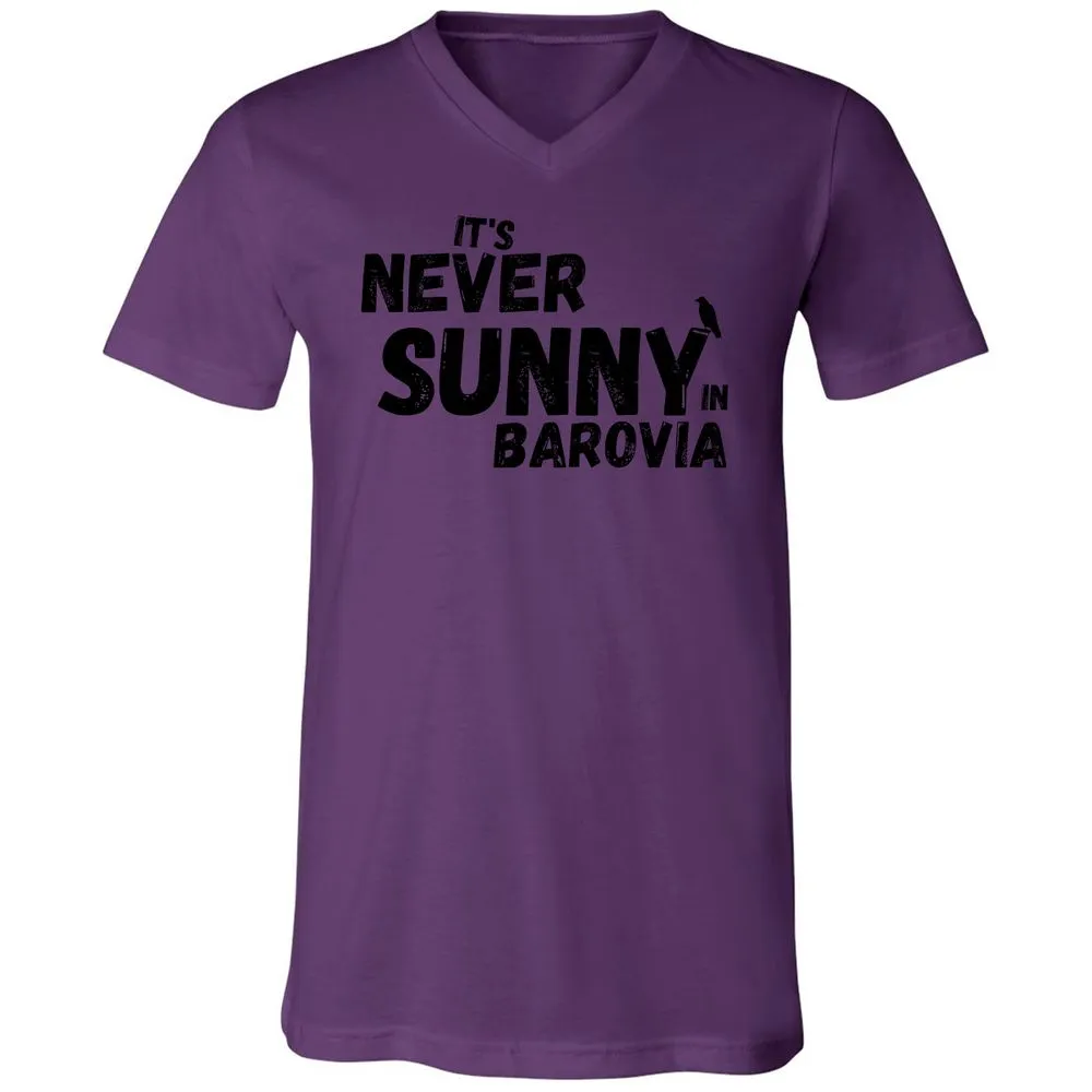 It's Never Sunny In Barovia Unisex V-Neck T-Shirt - Team Purple - 2