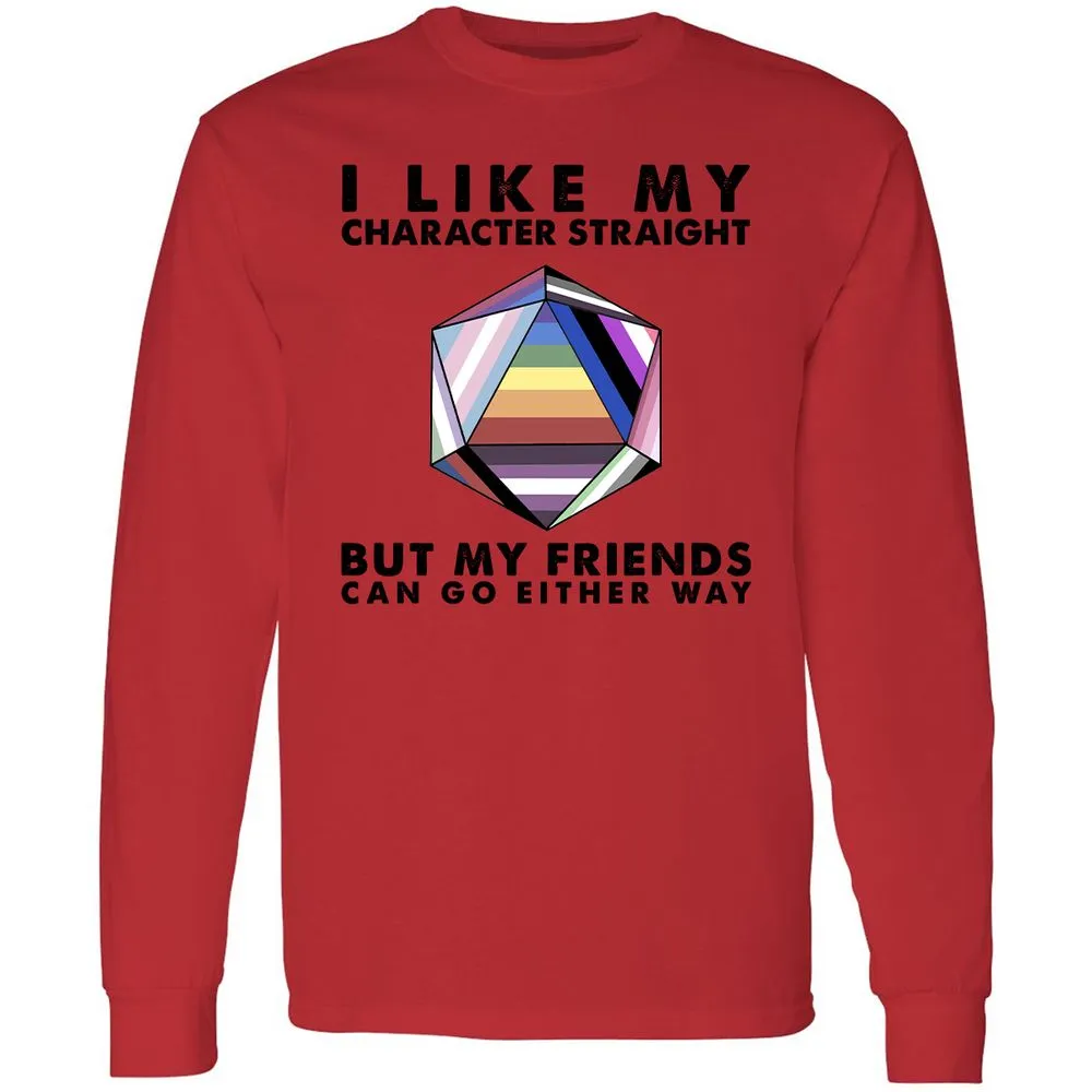 My Character Straight But Friends Can Go Either Way - Red - 14