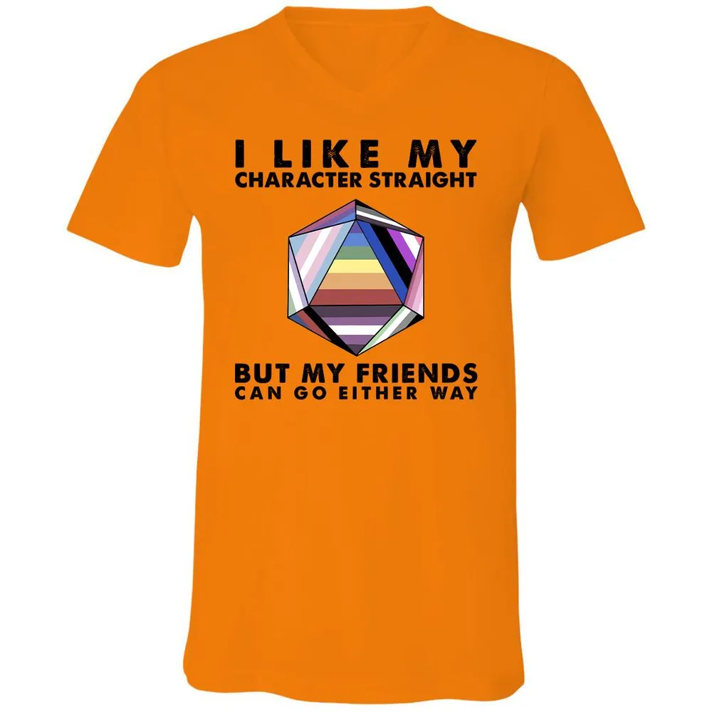 My Character Straight But Friends Can Go Either Way - Orange - 11